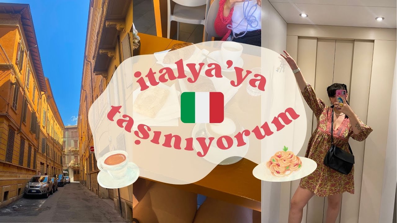 İTALYA'YA TAŞINIYORUM 🇮🇹 | italya uçuşum, ilk market alışverişi, italya'daki ilk günlerim 💚