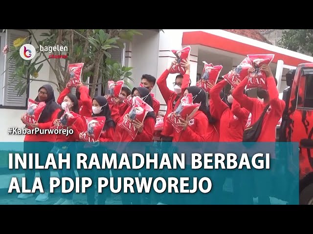PDIP Purworejo Bagikan Ribuan Paket Sembako