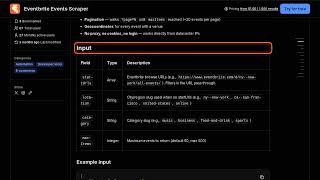 Eventbrite Events Scraper — Apify Actor Walkthrough