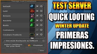Winter Update | Quick Looting | Primeras impresiones - Tibia