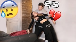 PASSING OUT Into My Boyfriends ARMS! *Cute Reaction*