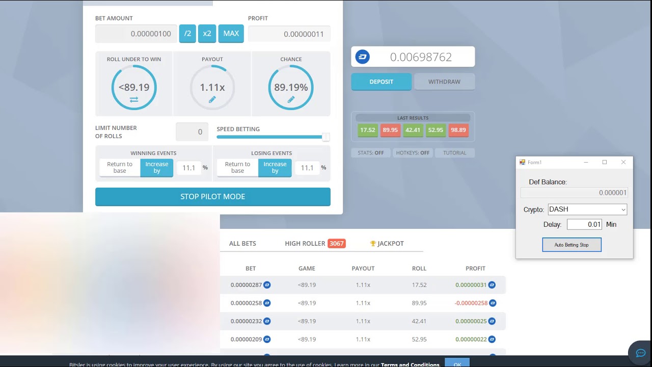 Safest and most profitable way to roll bitsler crypto