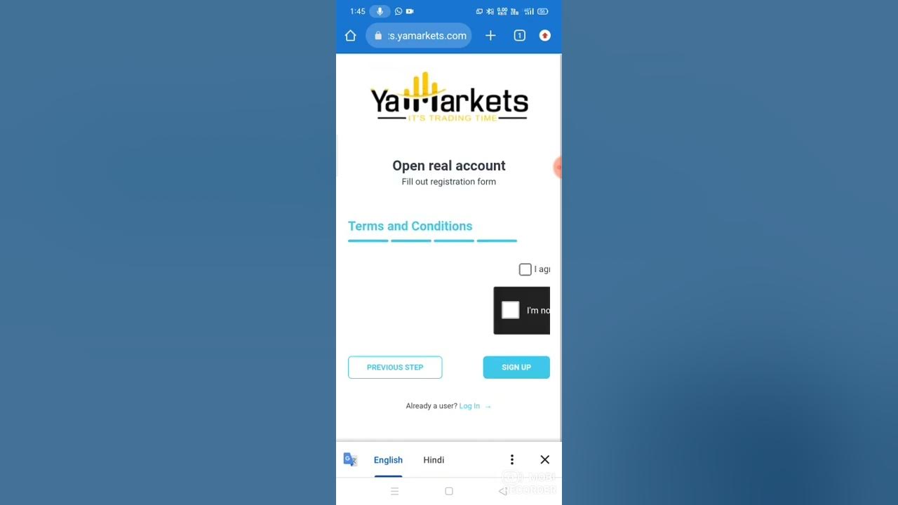 Yamarket broker पर कैसे अकाउंट ओपन/How to open acount in Yamarket - YouTube