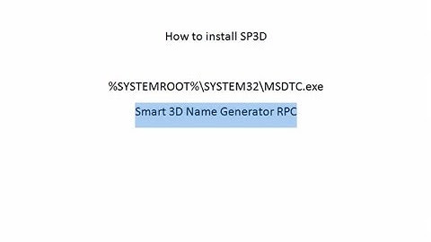 sp3d configuration