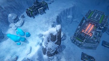 RTS Scifi game assets v2 demo map v1