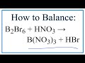 Balancing Double Displacement Reactions