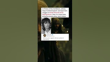 Keith Richards is in Pirates of the Caribbean as the father of Jack Sparrow