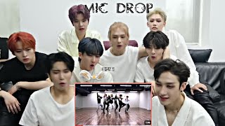 STRAY KID'S Reaction to BTS 'Mic Drop' Dance practice (Fanmade 💜)