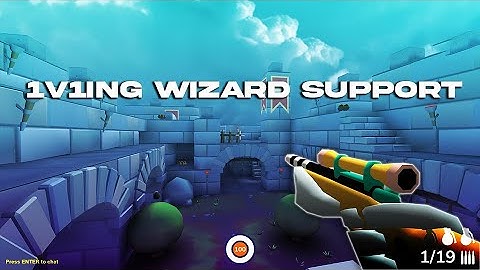 1v1ing wizard support | Shellshockers