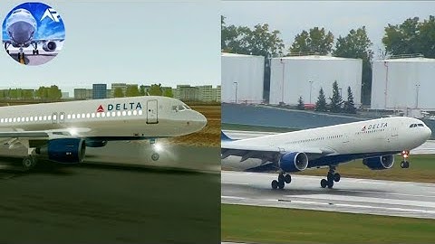RFS 1.4.3 | Delta plane landing | RFS animation | REAL vs RFS. @Press2Go