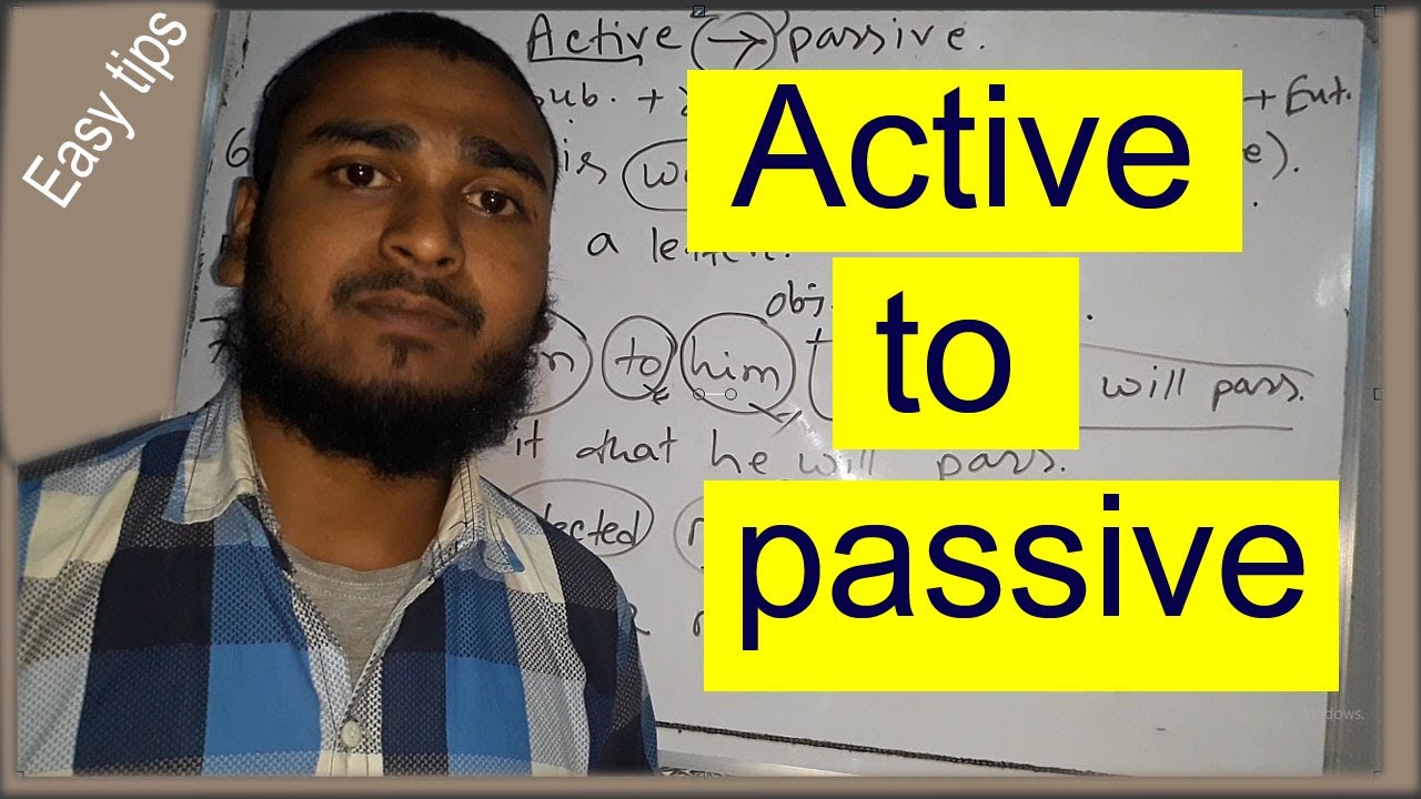 Easy and simple way to make active to passive-2020/Jokes Daily