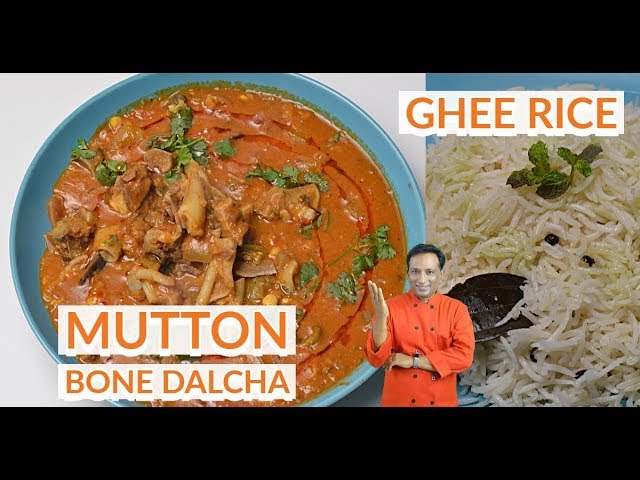 Mutton Dalcha with chewable bones - Ghee Rice  - | Vahchef - VahRehVah