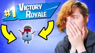 TROLLING People With The SNEAKY SNOWMAN! *I ACTUALLY WON!* (Fortnite)