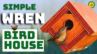 **UPDATED VIDEO LINK BELOW**  Simple Wren House - How To Build Using Basic Tools