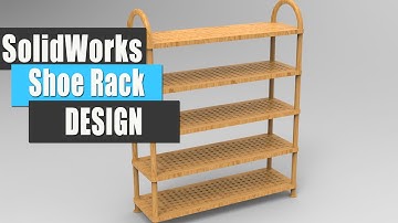 Shoe Rack #2 Design in SolidWorks | Solidworks Tutorial | 3d Modeling Tutorial