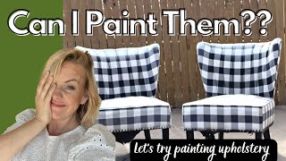 UNBELIEVABLE TRANSFORMATION! || Watch How I Paint a Fabric Chair and Create a "WOW" Factor