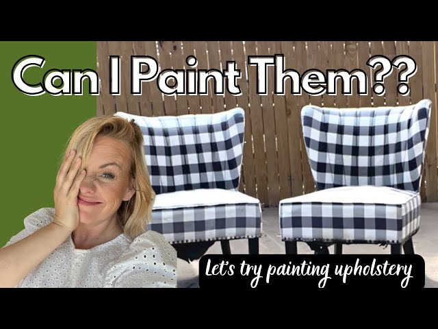 How to Paint Fabric Furniture • The Budget Decorator