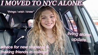 MOVING TO NYC ALONE Q&amp;A: advice for new college students, making friends, &amp; things i wish i knew｡⋆୨୧