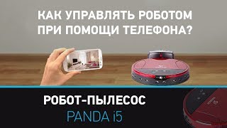 Обзор робот пылесос Panda i5 (Панда i5),  подключение к телефону. Panda i5