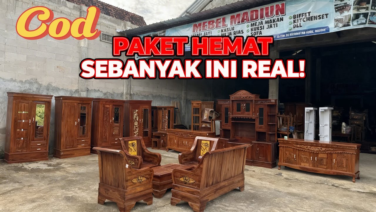 PAKET MEBEL COD BANYUWANGI FULL ISIAN RUMAH. ASLI MURAH & AMANAH