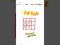 🧩 Fun Puzzle Challenge | Can You Solve It? 🤔🔥#maths #puzzle #shortsfeed