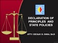 ART. 2 - 1987 CONSTITUTION / DECLARATION OF PRINCIPLES & STATE POLICIES