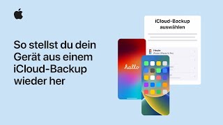 So stellst du dein iPhone oder dein iPad aus einem iCloud Backup wieder her | Apple Support