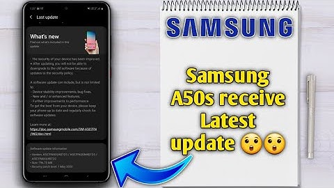 Samsung A50s finally received New Software update May 2020 | New Features & improvements  🔥🔥
