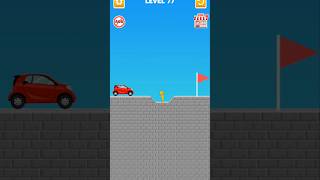 Draw Bridge Puzzle Gaming Video 🎮 | Tanu Manu Gaming | Level 77 #shorts #gaming #shortsfeed #short