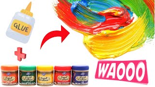 DIY | how to make painting colours at home | easy homemade colour for paper,wood & plastics 