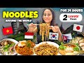 Eating noodles around the world for 24 hours  food challenge