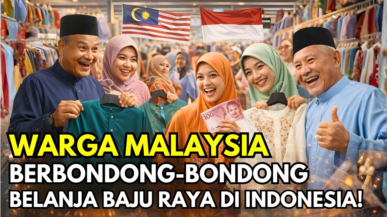 KUALITAS LEBIH BAGUS! Warga Malaysia Ramai-Ramai Borong Baju di Indonesia