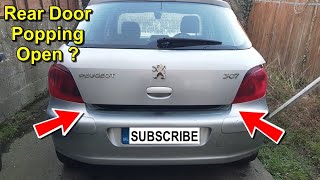 Rear Car Door Won’t Stay Closed  Peugeot 307 Hatchback