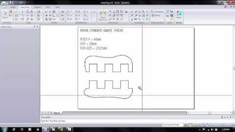 SOLID EDGE   INDIAN STANDARD SQUARE THREAD