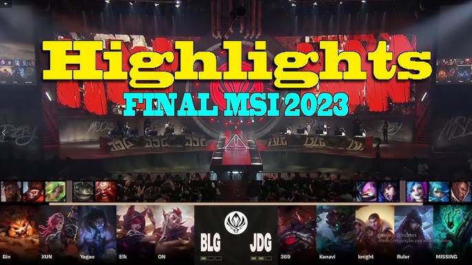 MSI 2023: Grande Final  JDG Intel Esports Club x Bilibili Gaming (Jogo 2)  