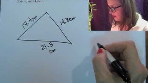 Finding Perimeter of a Triangle (LSC Math 0306 Final Review # 177)
