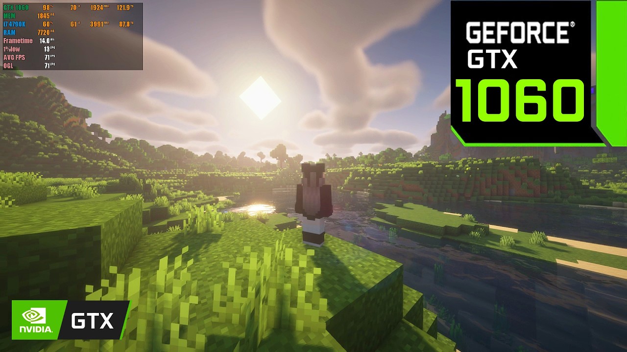 Minecraft BSL Shaders | GTX 1060 FPS Test | 1080p