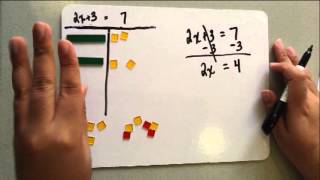 Solving Multi Step Equations using Algebra Tiles (Part 2 - A mathematical Approach)