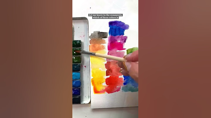 You Need to Make a Watercolor Palette - Watercolor #shorts