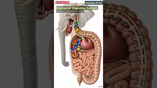 Elephant 🐘 Digestive System Animation/Animal Anatomy/Animal AI Art /45