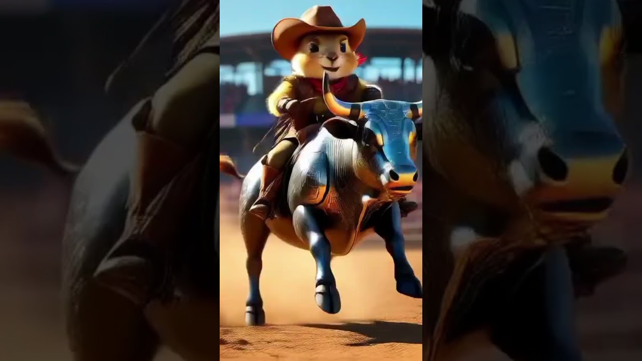 🤠 Cyber Rodeo Chaos: Gopher Cowboy vs. Robot Bull! 🔥 