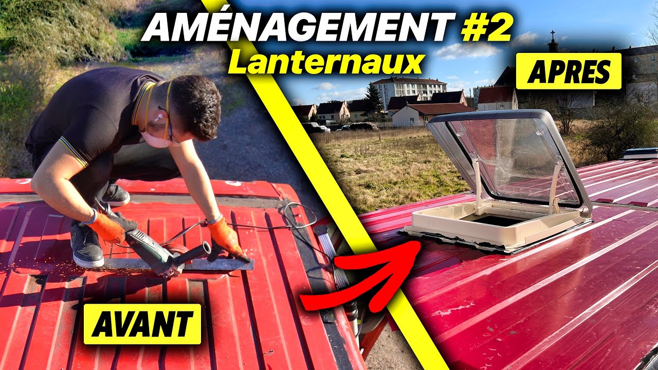 08 Comment poser un lanterneau ventilé sur un van ou un fourgon aménagé  (TUTO) Fiamma Turbo Vent 