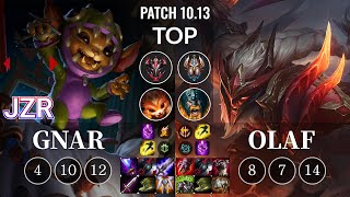 YM Jzr Gnar vs Olaf Top - KR Patch 10.13