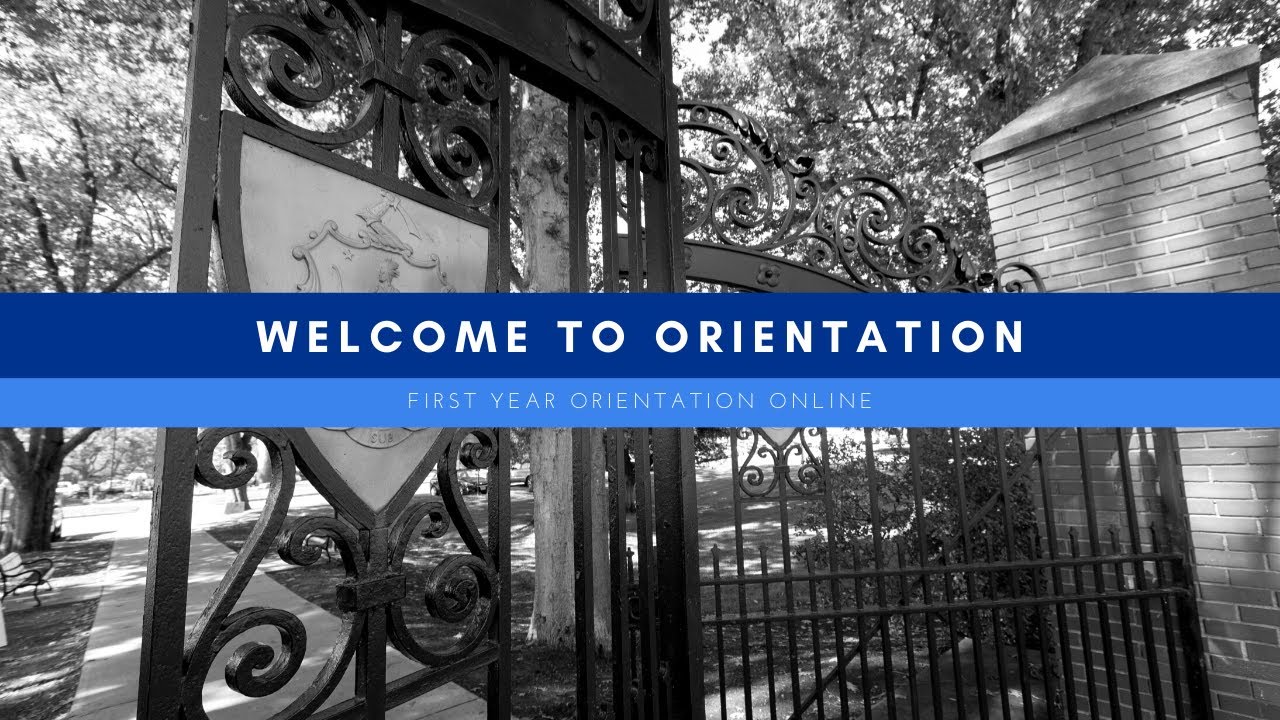 Welcome to Orientation! | First Year Orientation Online