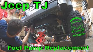 Replacing a Jeep Wrangler TJ Fuel Pump. - YouTube