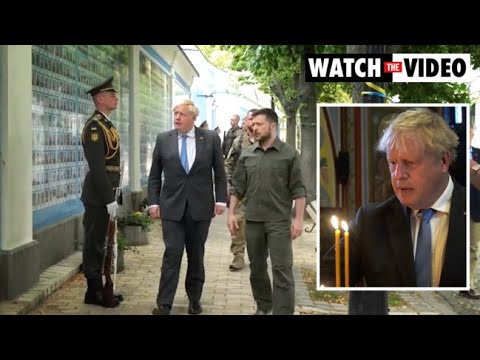 Boris Johnson visits Kyiv, pays tribute to fallen soldiers of Ukraine war
