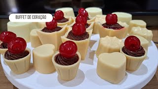 BUFFET DE CORAÇÃO | COM GANACHE DE CHOCOLATE