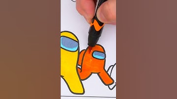 Coloring Among Us #amongus #coloring #art