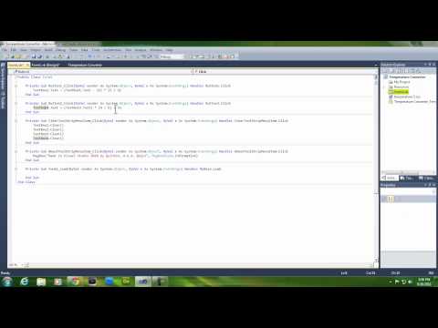How To Make A Simple Temperature Converter in VB 2010