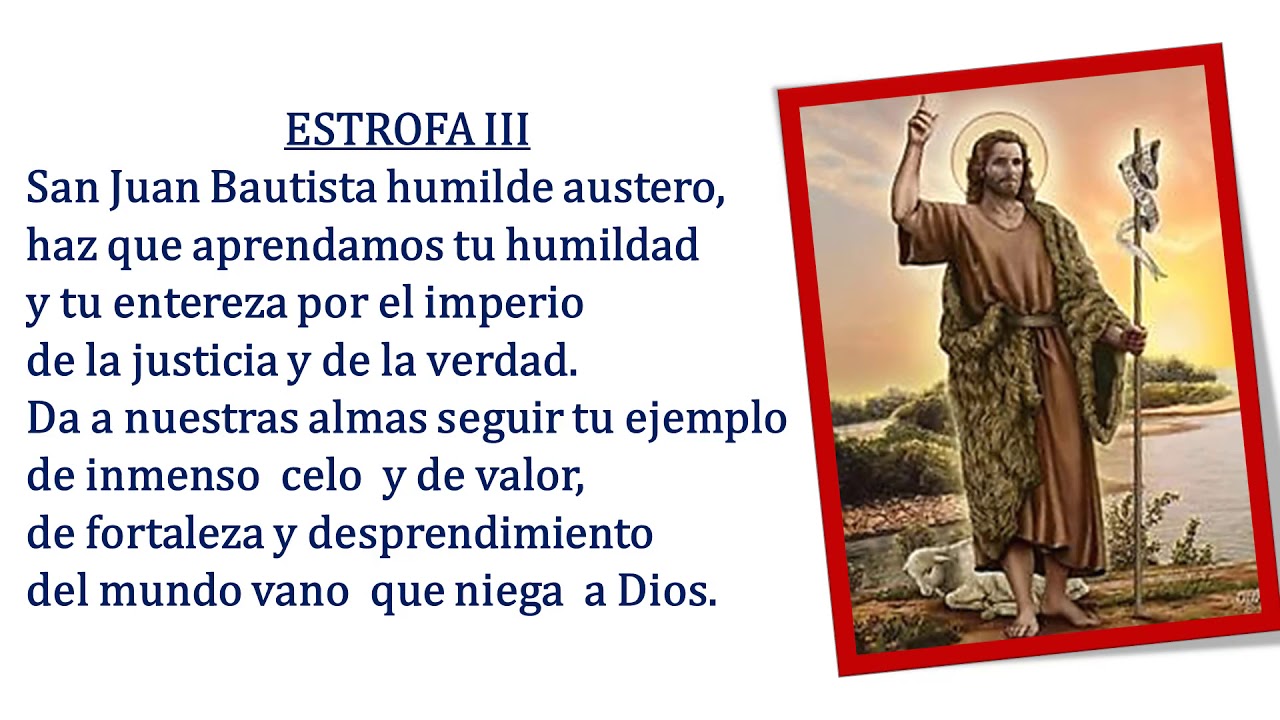 Himno san Juan bautista - YouTube